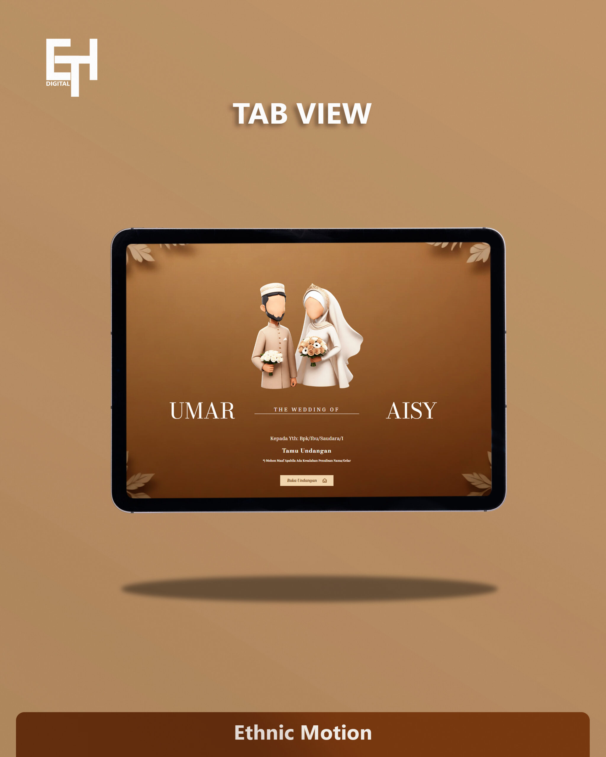 undangan pernikahan tanpa wajah